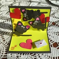 ご専用♡世界に1つだけのハンドメイドメッセージカード猫たち