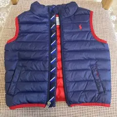 Ralph Lauren ダウンベスト 24M ネイビー/レッド