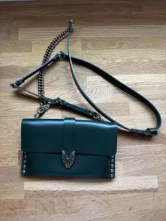 TOGA PULLA トーガプルラ レザーショルダーバッグ ポシェット グリーンのサムネイル