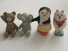 ノーティーアニマル・デコレ コンコンブル 置物 4点セット