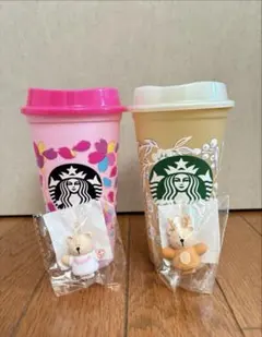 スタバ　リユーザブルカップ　ホリデー　トナカイ　さくら　桜　ベアリスタ　㉖