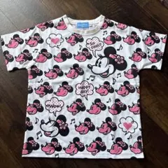 ミニーマウス Tシャツ 150cm ホワイト/ピンク