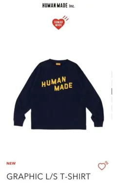 HUMAN MADE 長袖カットソー ネイビー HUMAN MADE 長袖カットソー ネイビー ヒューマンメイドの