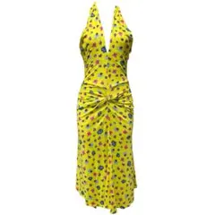 VERSACE JEANS COUTURE 花柄 ホルターネック ワンピースのサムネイル