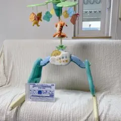 【美品】 くまのプーさん えらべる回転6wayジムにへんしんメリー プーメリー