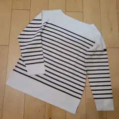 限定モデルセントジェームスナバル ボーダー カットソー ECRU CAFE