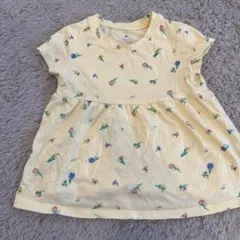 baby gap 花柄イエロートップス 3歳用