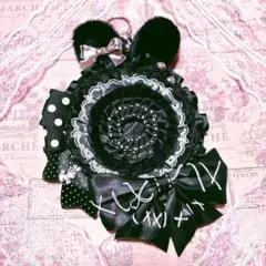 痛ロゼット　ロゼット　缶バッジ　オタ活　推し活グッズ　痛ば　ゴスロリ　黒