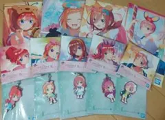 五等分の花嫁一番くじ　イラストボード　キャンバスボード　ラバーストラップ