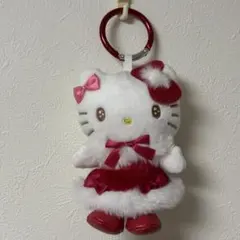 サンリオ ハローキティ あたりくじ ④マスコット クリスマス 大きなカラビナ付き
