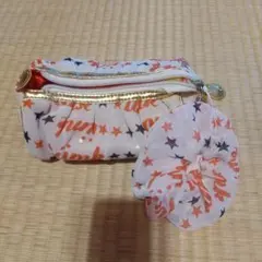 iiMK 星柄アメリカンポーチ 　シュシュ付きのサムネイル