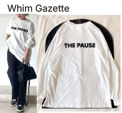 極美品♡ ウィムガゼットTHE PAUSE ロングスリーブTシャツ オフホワイト