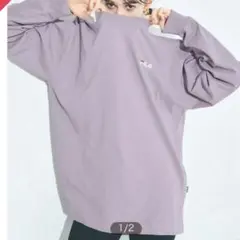 週末限定セール中‼️FILA フィラ ビッグロンT フリーサイズ くすみカラー