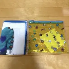 ピクサー ハッピーくじ フラットポーチ モンスターズユニバーシティポスター