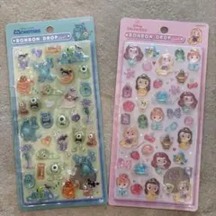 ディズニー展購入　ボンボンドロップ2枚セット　プリンセス　モンスターズインク