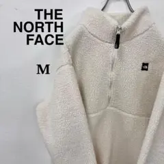 《希少》ザノースフェイス☆ボアトレーナー　Ｍ　ホワイト　刺繍ロゴ