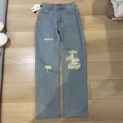 EMODA SEMI WIDE CRASH H/W JEANS 0のサムネイル