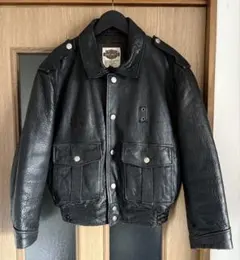 【Harley-Davidson】　ポリスマン　レザージャケット　90年代