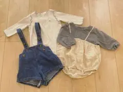 テータテート/プティマイン/韓国服3点セット 70〜80cm