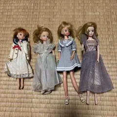 リカちゃん人形 4体セット 着せ替え ドール