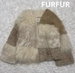新品FENNELフェンネル ボアポンチョベスト グレージュ M YAMADAYA