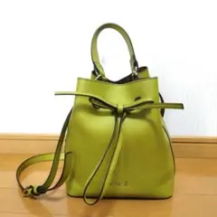 FURLA ショルダーバッグ 巾着型 ライムグリーンのサムネイル