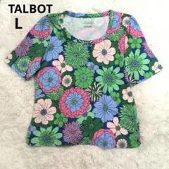 タルボット　半袖　花柄　カラフル　ストレッチ　L　希少のサムネイル