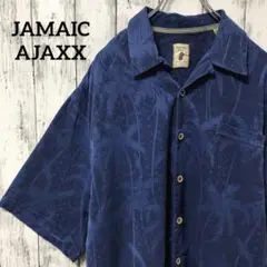 C2119 JAMAICA アロハシャツ ジャガード シルク オープンカラー.