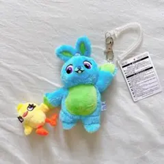 新品未使用 ダッキー&バニー ぬいぐるみチャーム キーホルダー