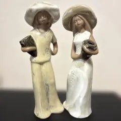 少年と少女の陶器フィギュアセット 男女の陶器フィギュアセット メルカリ - 置物