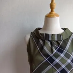 Yorkland チェック柄ワンピース 日本製