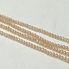[天然色]淡水パール　39cm 約3.5mm 1本売り