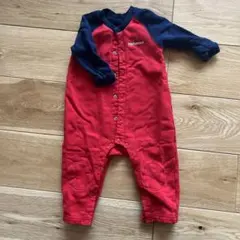 mikihouse 赤・紺 ロンパース 80cm