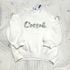 バースデイ コトリ 長袖 裏起毛 トレーナー 刺繍 花柄 95