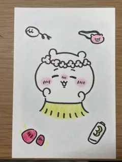 手描きイラスト ファンアート はがきサイズ
