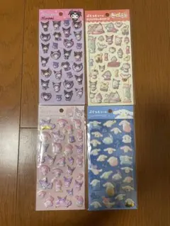 サンリオぷくっとシール　4枚セット　ダイソー