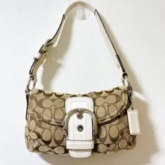 極美品 COACH コーチ ソーホー ワンショルダーバッグ シグネチャー y2k