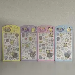 韓国　ポケモン シール ポケピース　４枚セット