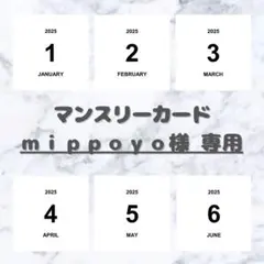 【ｍｉｐｐｏｙｏ様 専用】 ましかく マンスリーカードのサムネイル