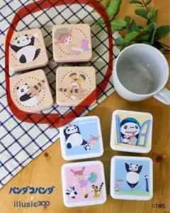【未開封】パンダコパンダ 保存容器4個セット ベージュ