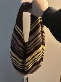 ZARA 韓国ニットトートバッグ