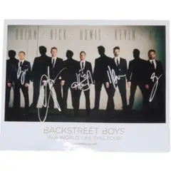 BACKSTREET BOYS バックストリートボーイズ サイン 入り写真 バックストリート・ボーイズ 日本のファンが選んだNo.1ソングが