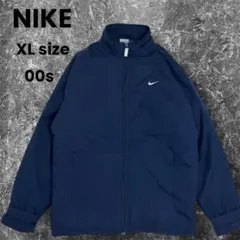 『NIKE』00sアーカイブ　中綿ジャケット　ワンポイントスウッシュ　大きめ