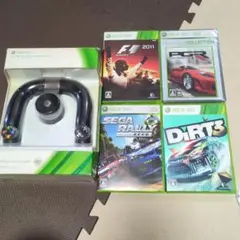 Xbox 360 ワイヤレススピードホイール＆レースゲーム4本セット - メルカリ