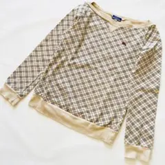 Burberry Blue Label ノバチェックトレーナー スエット38 Burberry Blue Label ノバチェックトレーナー スエット38