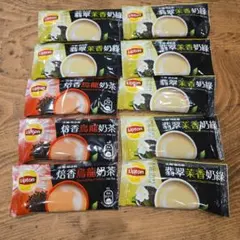 台湾リプトン　ジャスミンミルクティー& 焙煎烏龍ミルクティー　10袋のサムネイル