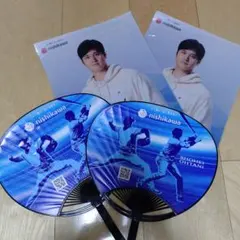 大谷翔平 サイン入りクリアファイル うちわセット（非売品未使用）のサムネイル