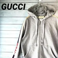 【稀少サイズ】GUCCI テクニカルZIPパーカー【美品】 中古・古着通販】GUCCI (グッチ) テクニカルラインジップ