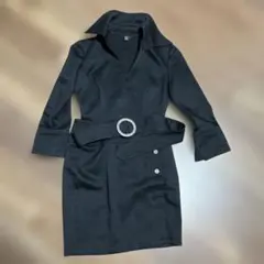 R⭐︎ブラック ベルト付きタイトスーツ