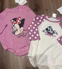 値下げ！しまむら　リトシー　ディズニー　ロンパース　ミニー